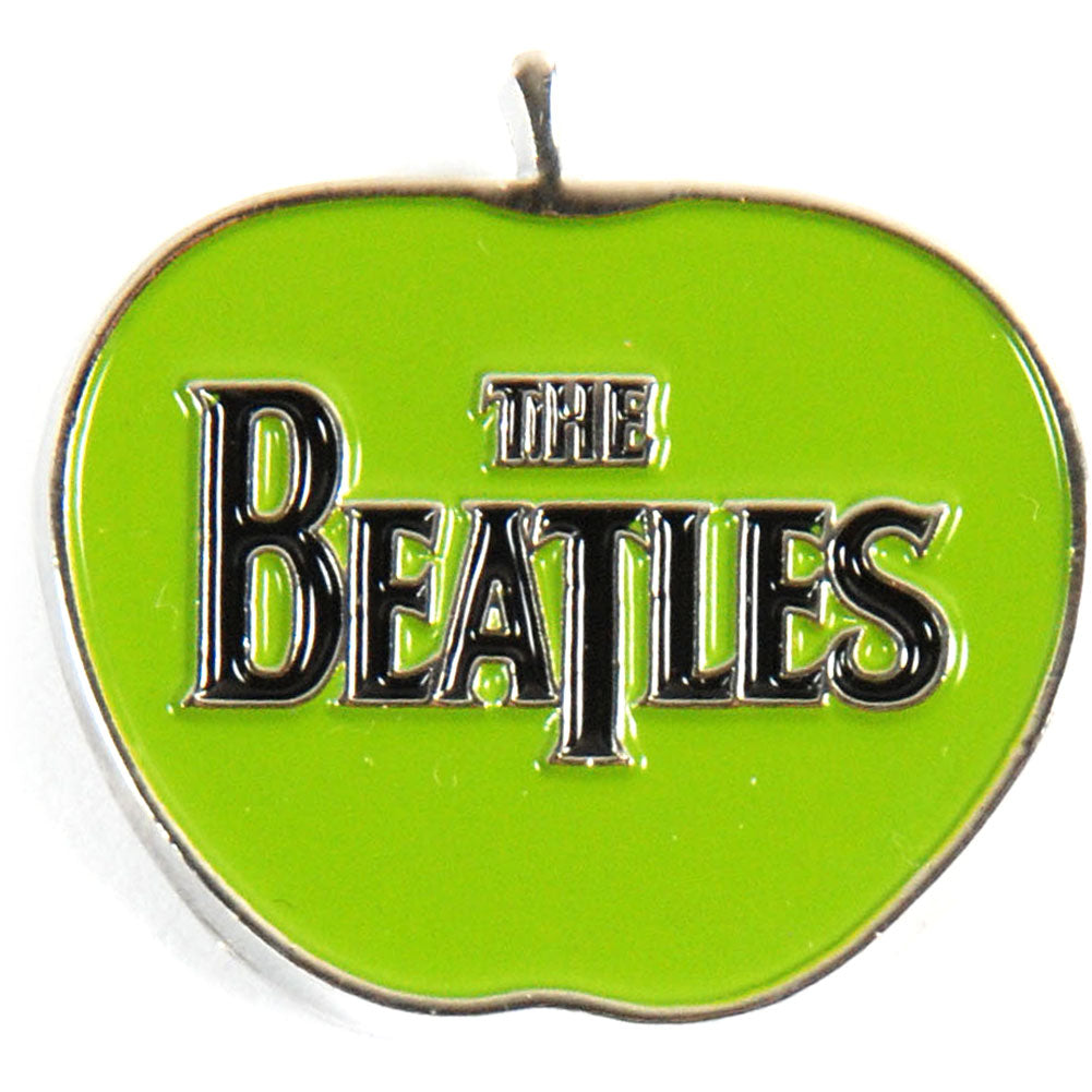 Beatles Green Apple Pewter Pin Badge Front