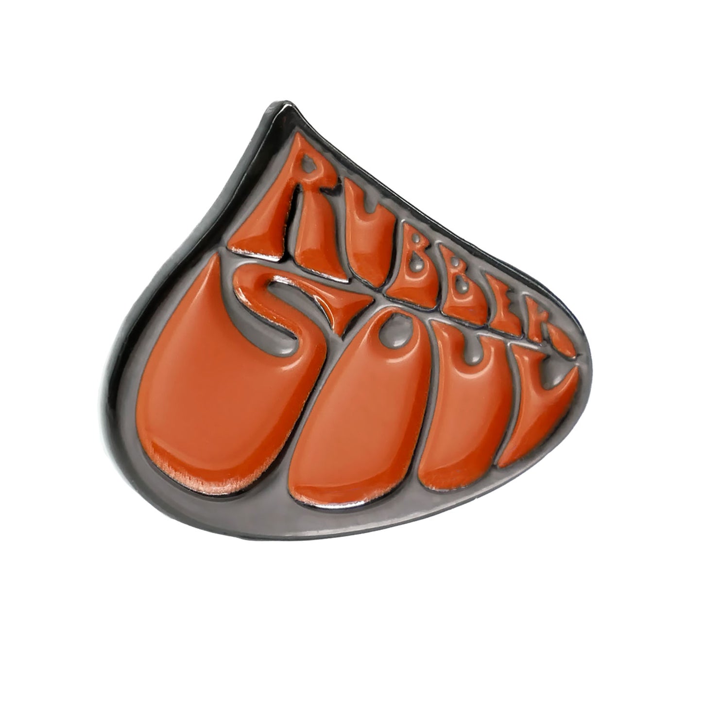 Beatles Rubber Soul Pewter Pin Badge Back