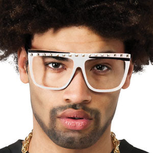 LMFAO White Glasses Costume Accessory Front