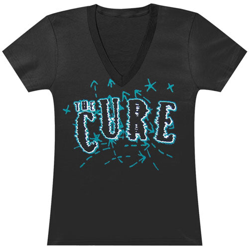 Shocking Logo V-Neck Tissue Junior Top