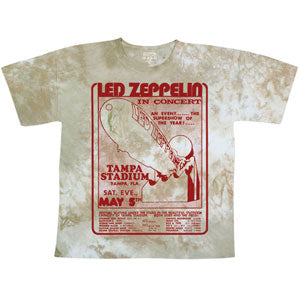 Led Zeppelin In Concert Tie Dye T-shirt Front