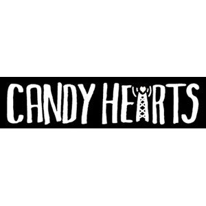 Candy Hearts Logo Sticker Front