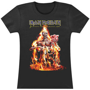 Iron Maiden Seventh Son Fire Soft Junior Top Front