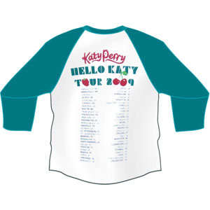 Katy Perry One Of The Boys 2009 Tour Baseball Jersey