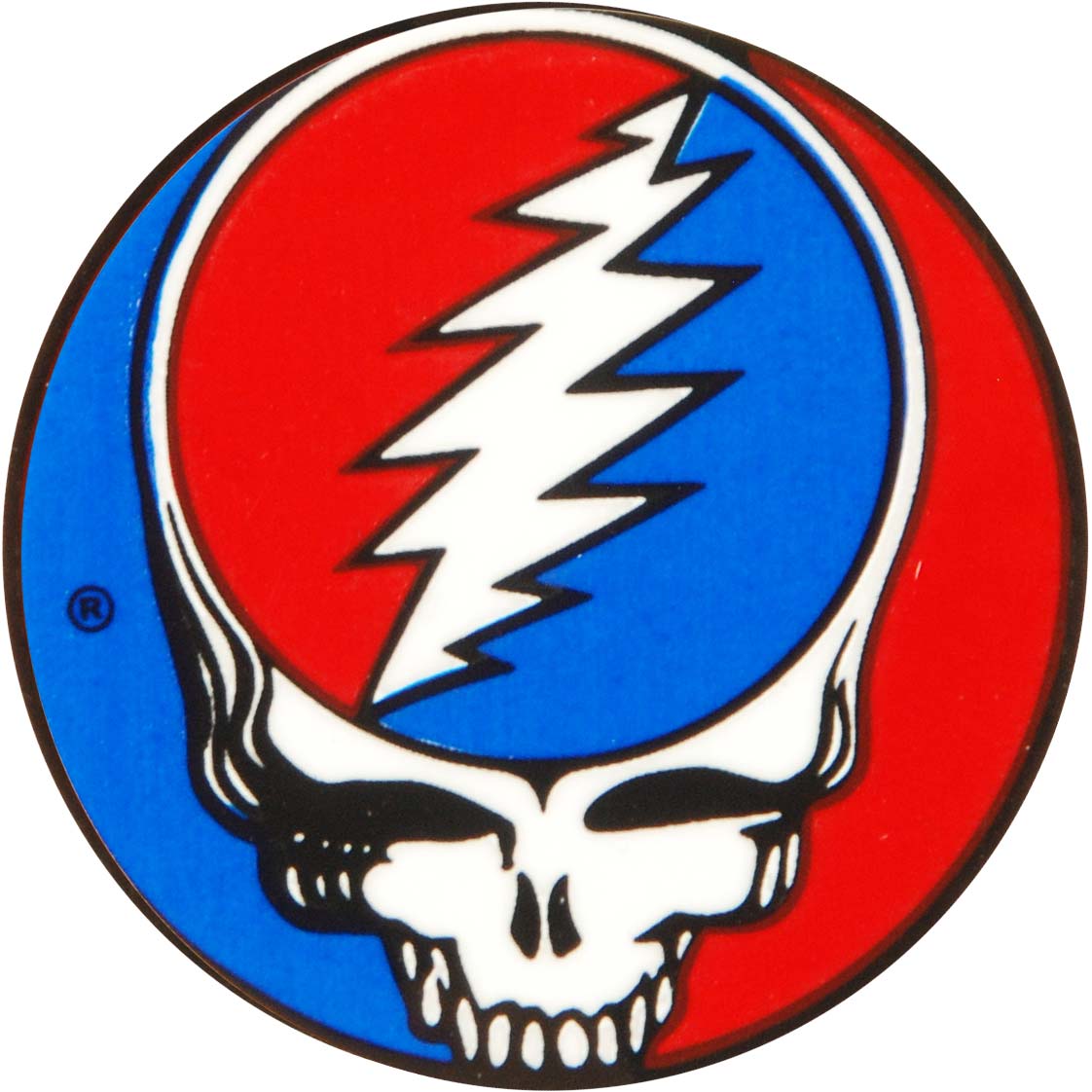 Grateful Dead Steal Your Face 1.6 Inch Mylar Sticker Front