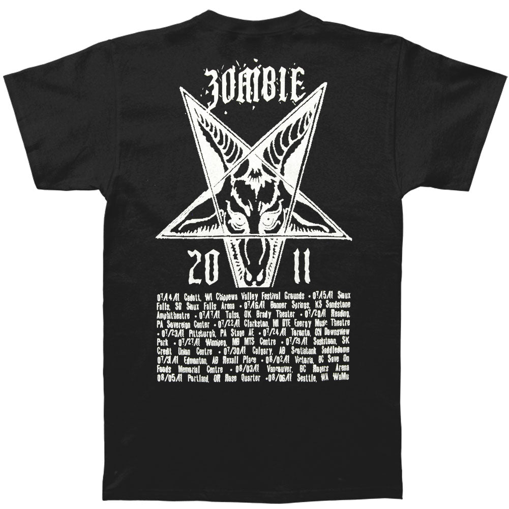 Rob Zombie Devil Man 2011 T-shirt Back
