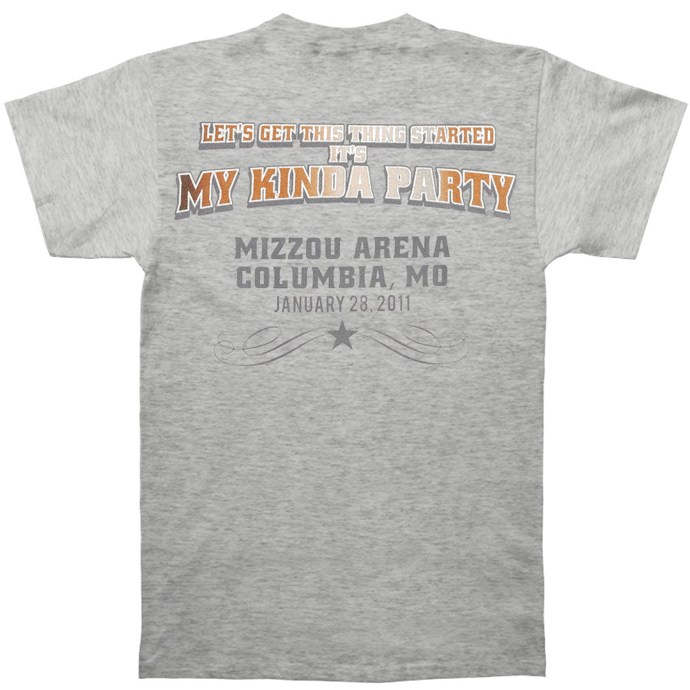 Jason Aldean Columbia Event 2011 Tour Slim Fit T-shirt Back