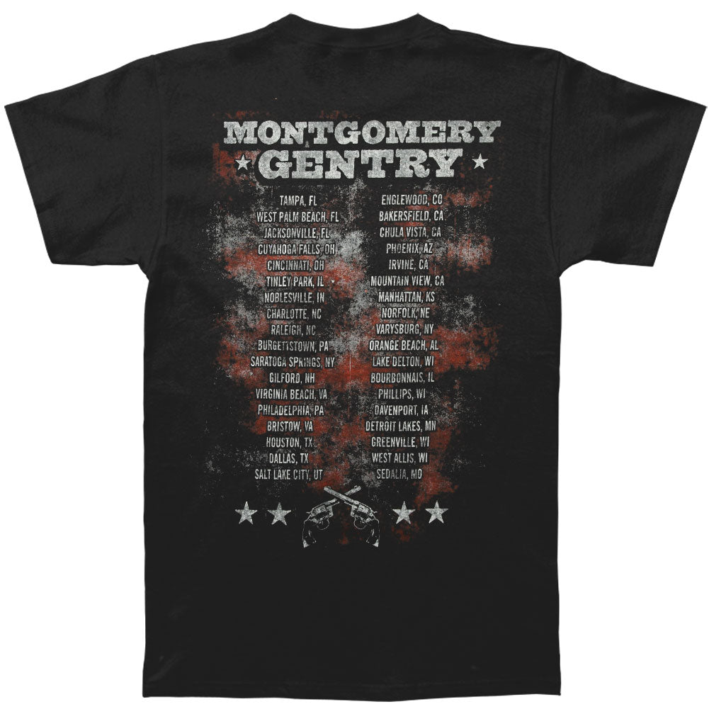 Montgomery Gentry Crossed Guns T-shirt Back