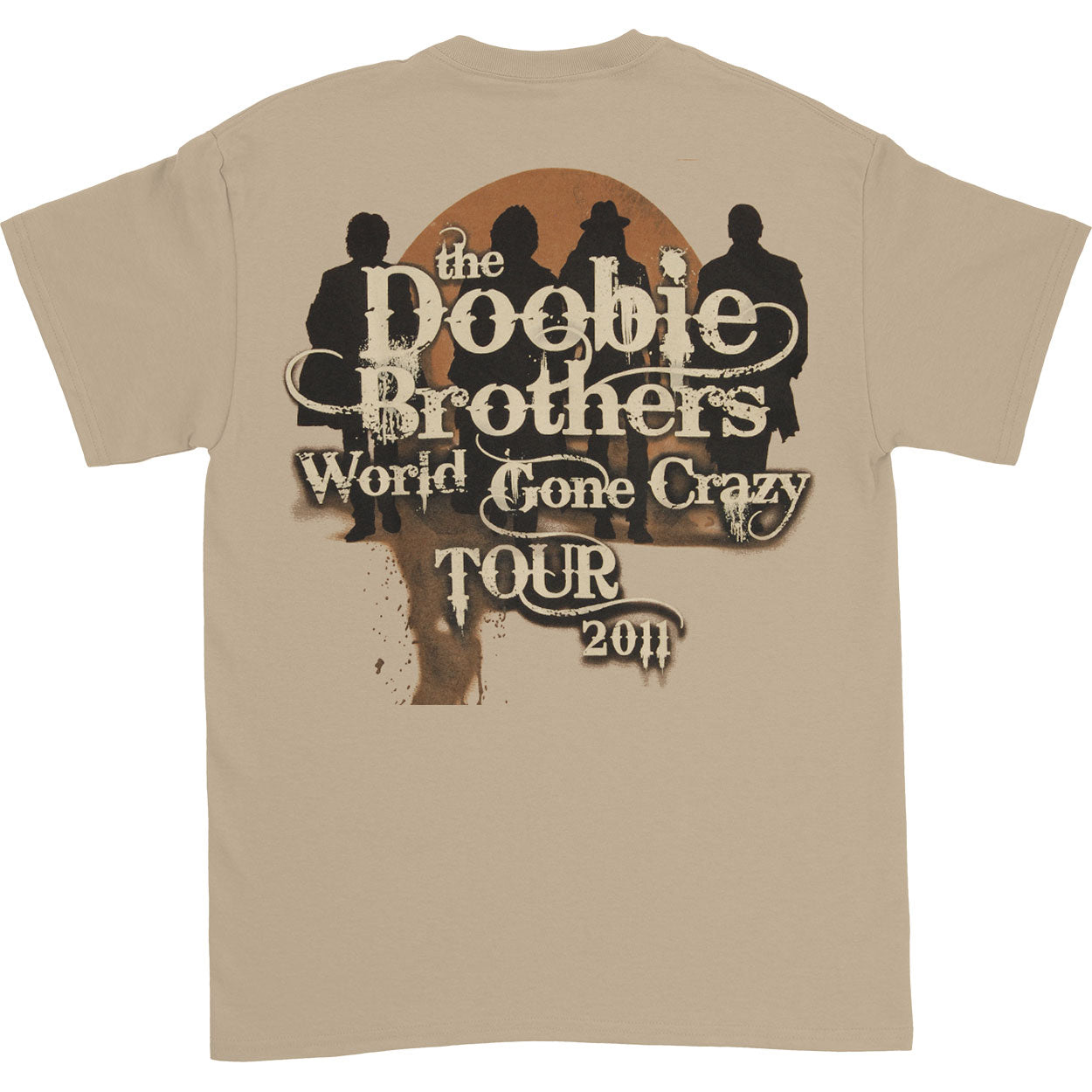 Doobie Brothers World Gone Crazy World 2011 Tour T-shirt Back