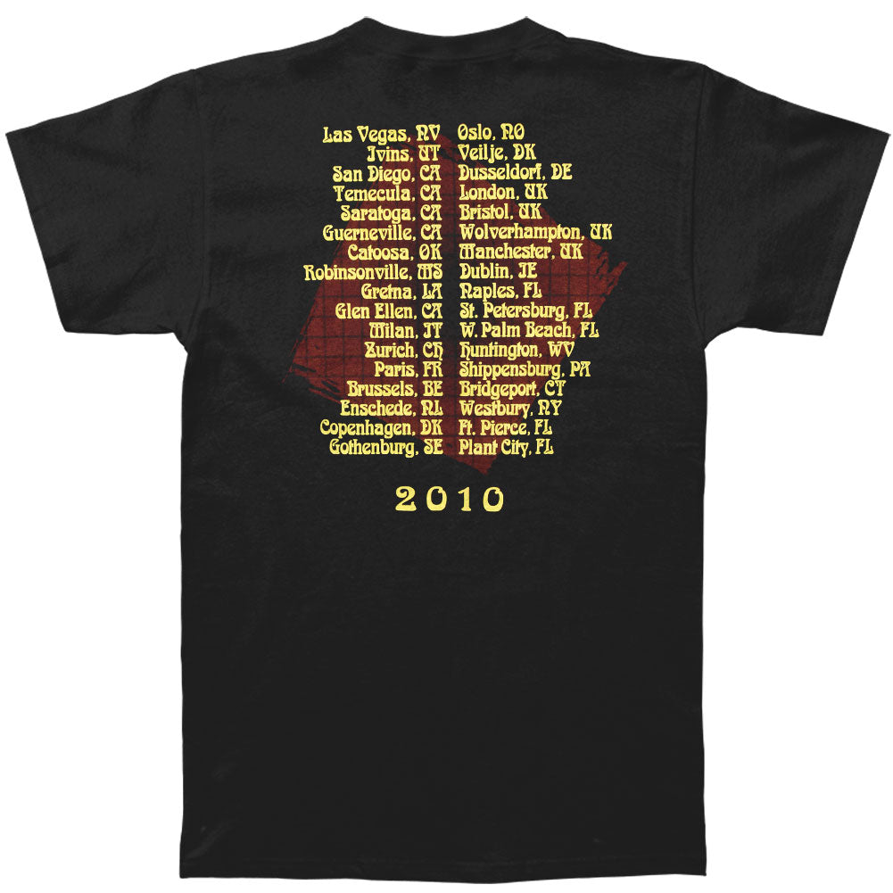 Doobie Brothers Original World Gone Crazy 2010 Tour Concert T-shirt Back
