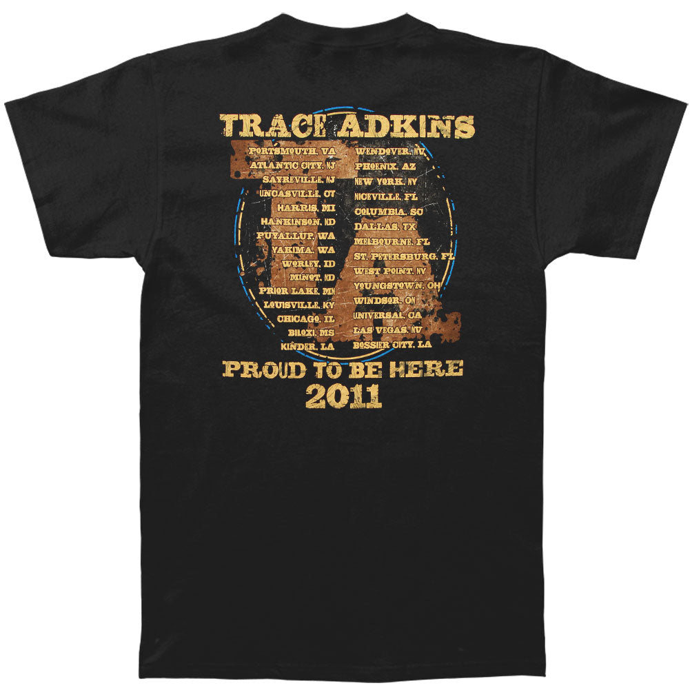Trace Adkins Photo Stairs 2011 Tour T-shirt Back