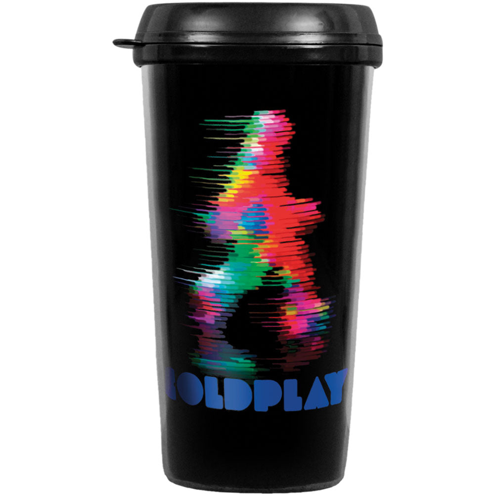 Coldplay Fuzzyman Travel Mug Front