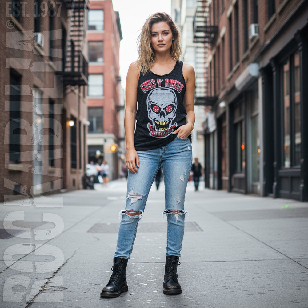 Guns N Roses Vegas 2012 Womens Tank Alt 2