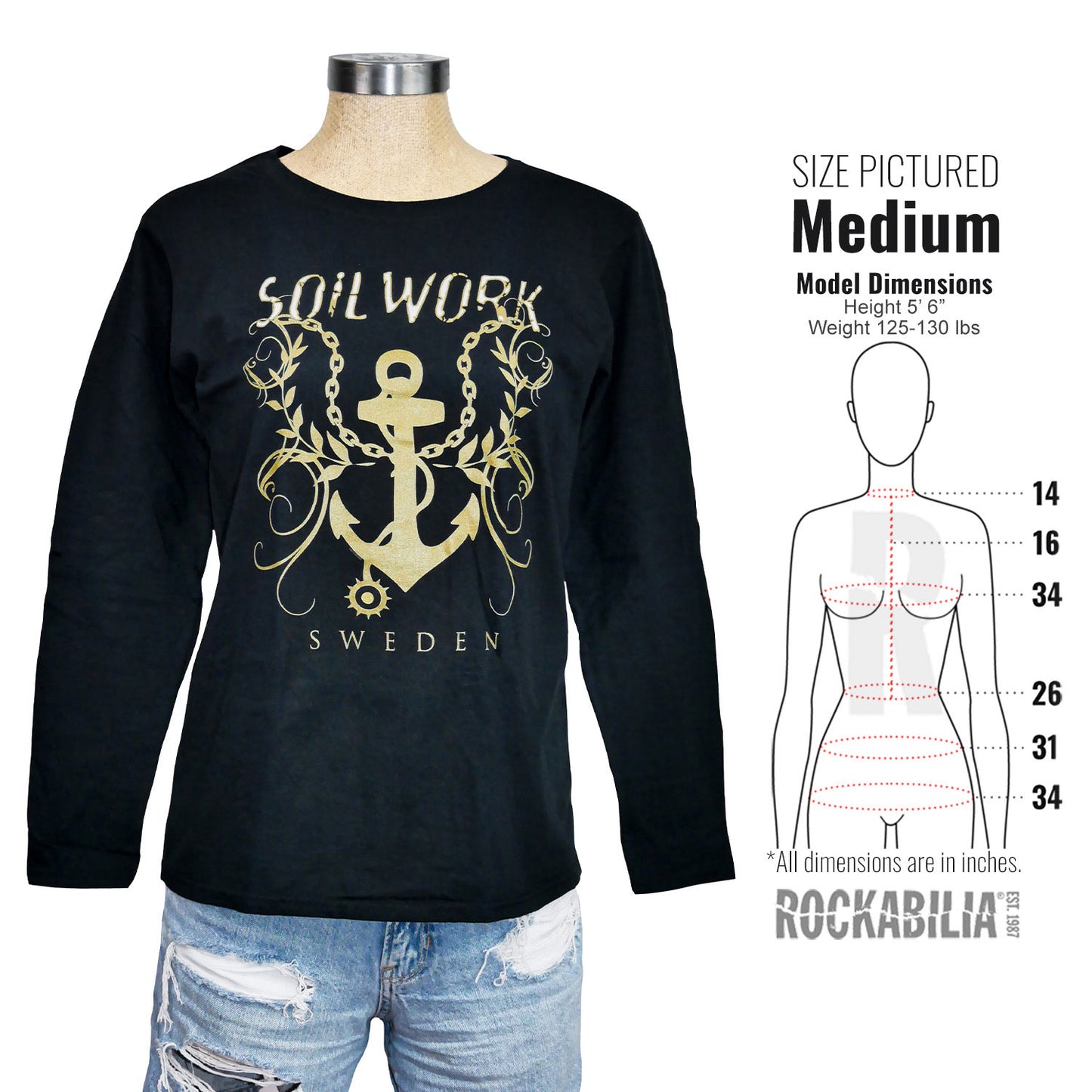 Soilwork The Living Infinite Anchor Junior Top Alt 3