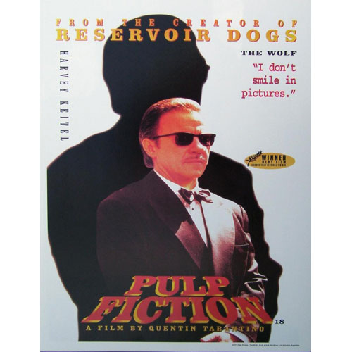 Pulp Fiction Harvey Keitel Domestic Poster Front