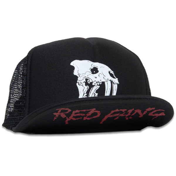 Red Fang Fang Logo Trucker Cap Back