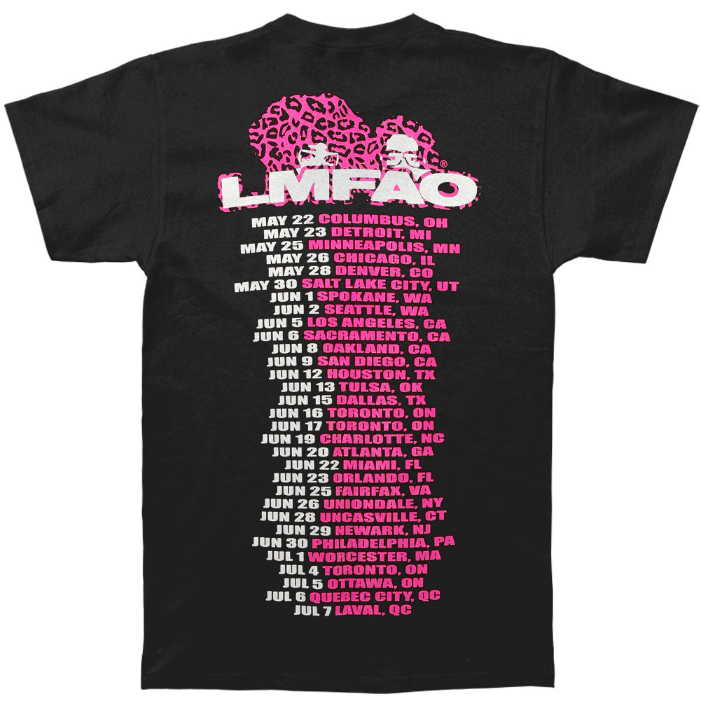 LMFAO Red Foo Tour Slim Fit T-shirt Back