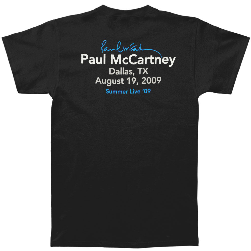Paul Mccartney Dallas Event 2009 Tour Slim Fit T-shirt Back