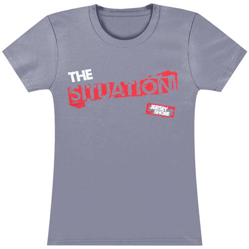 Jersey Shore Situation Stencil Soft Junior Top Front