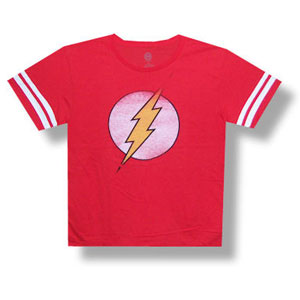 Flash Distressed Bolt Slim Fit T-shirt Front