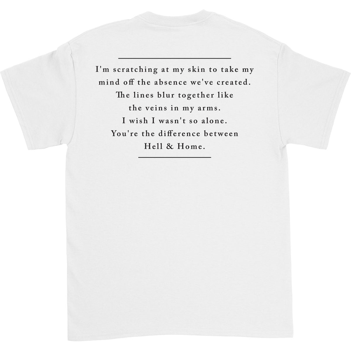Counterparts The Difference Between Hell And Home T-shirt Back