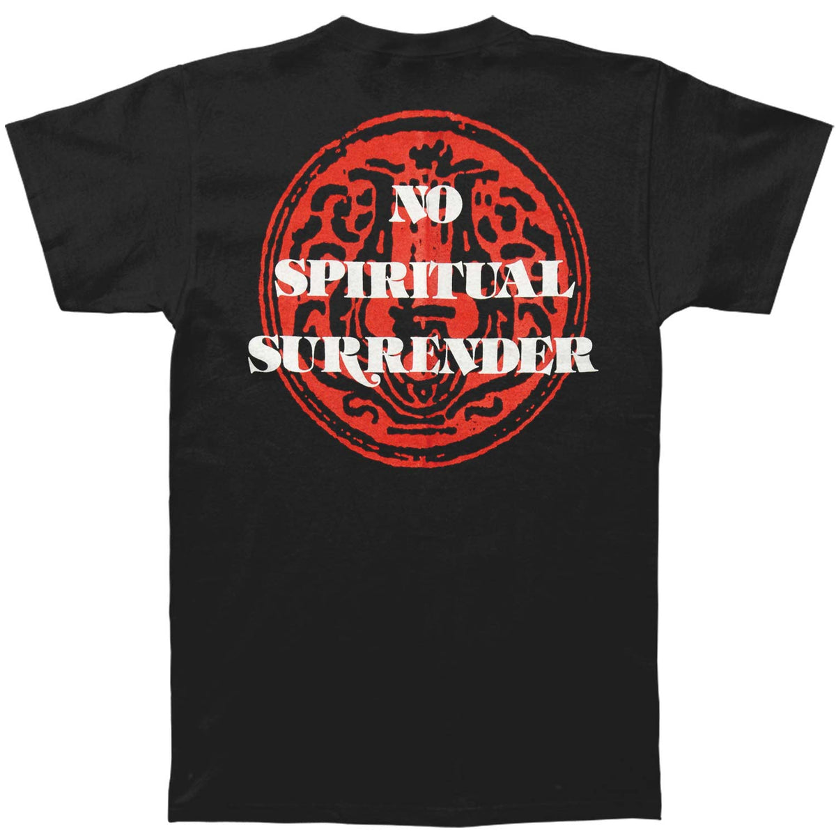 Inside Out No Spiritual Surrender (Red) T-shirt Back