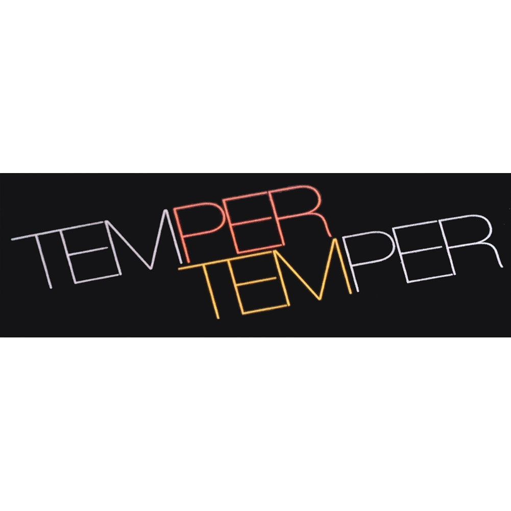 Temper Temper Logo Sticker Front