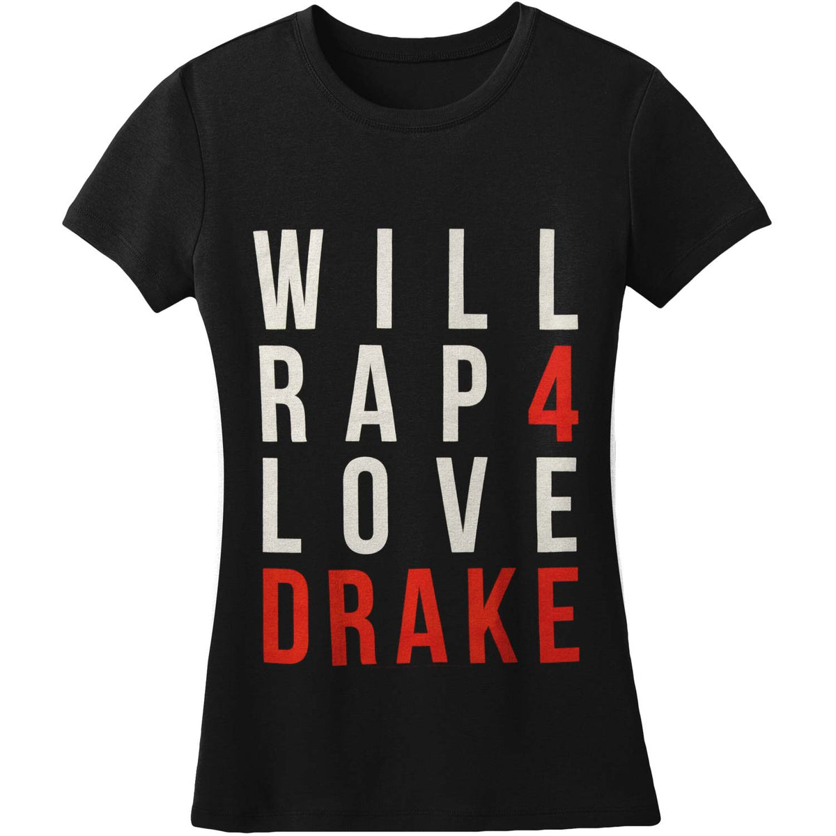 Drake Will Rap For Love Soft Junior Top Front