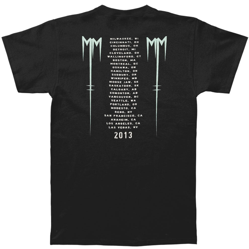 Marilyn Manson Born Villain Album Cover 2013 Tour T-shirt Back