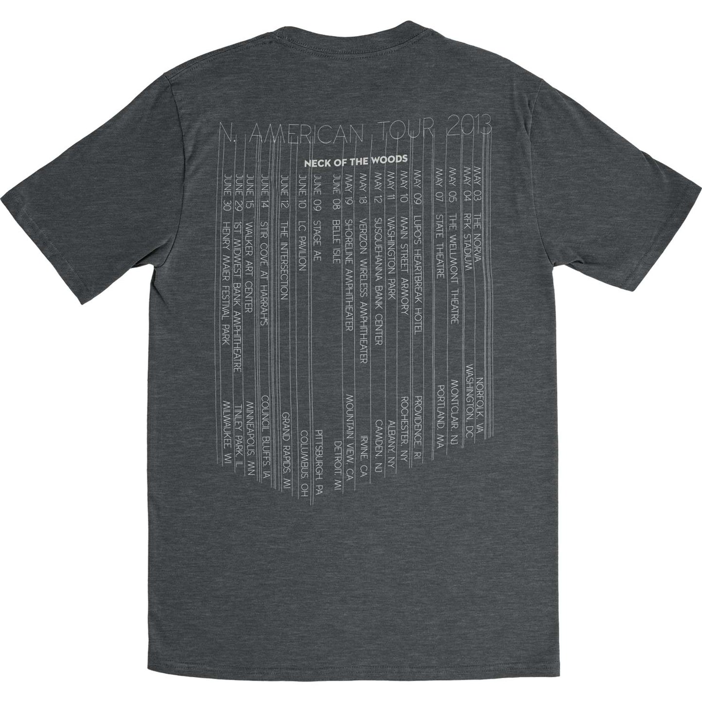 Neck Of The Woods Tour 2013 Slim Fit T-shirt