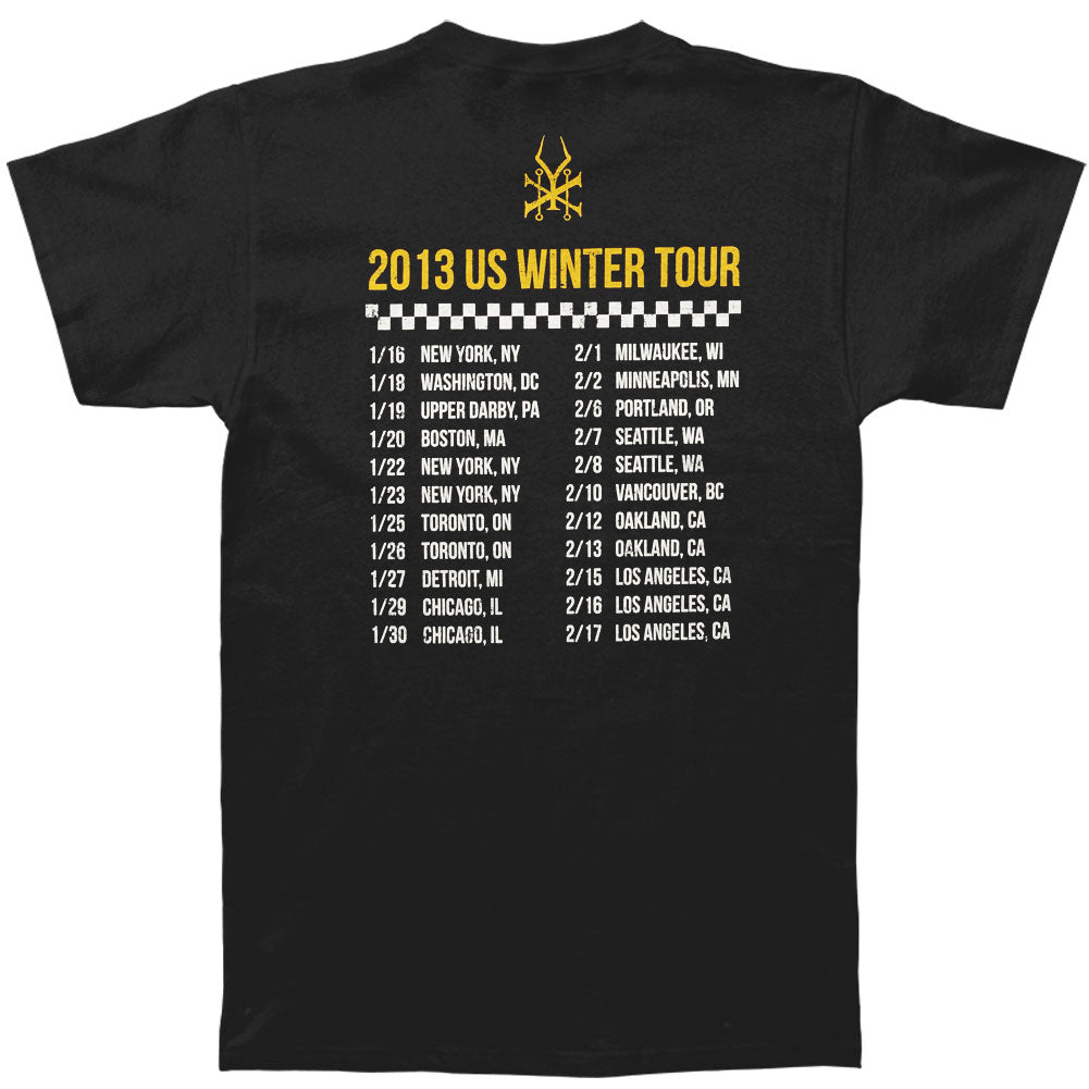 Soundgarden Checkers 2013 Tour T-shirt Back