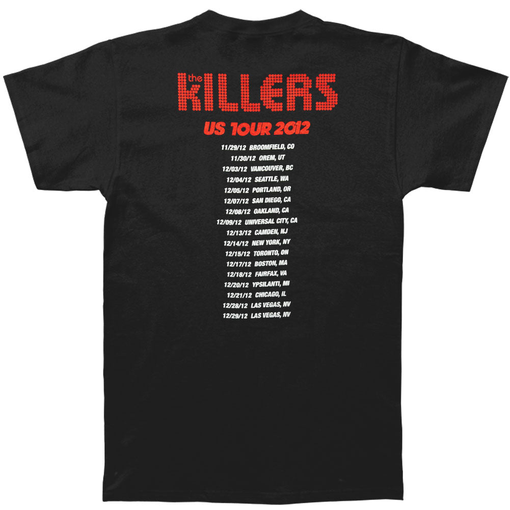 Killers Original Battle Born 2012 Tour Concert T-shirt Back