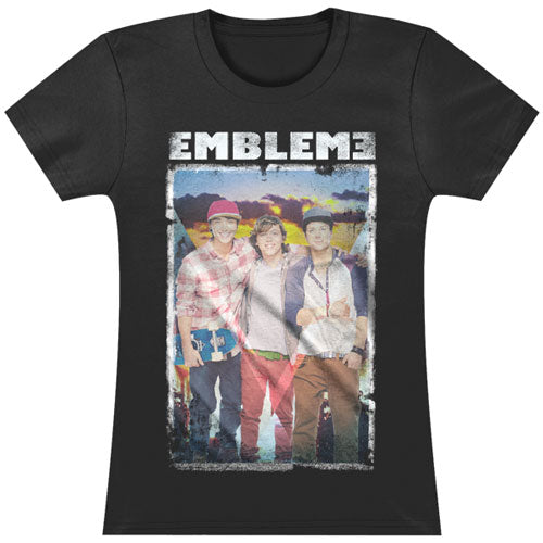 Emblem3 Sunset Group Photo Junior Top Front