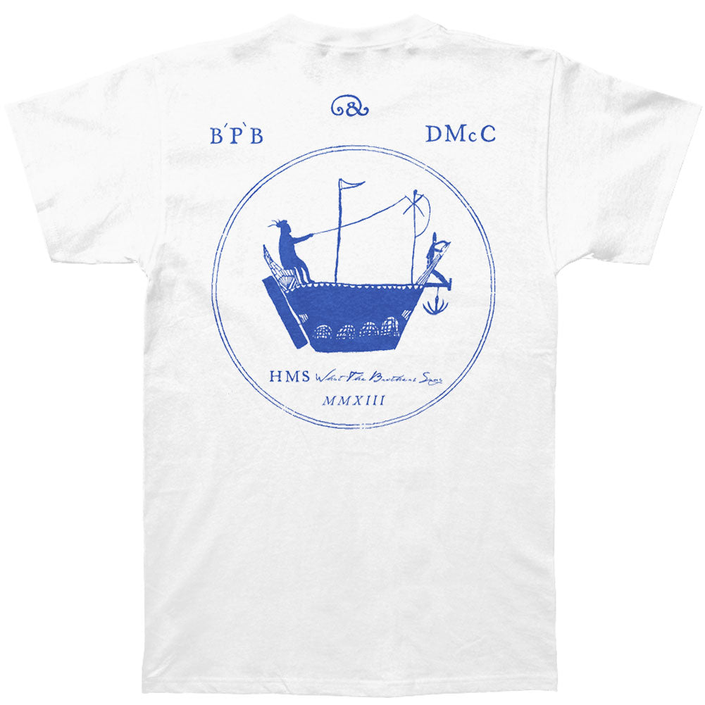 Bonnie Prince Billy & Dawn McCarthy Ship Blue Slim Fit T-shirt Back
