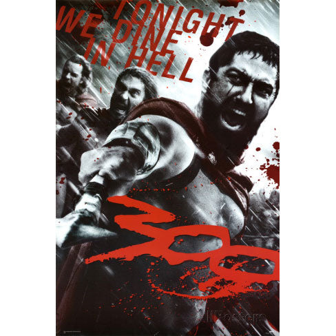 300 Leonidas & Spartans Domestic Poster Front