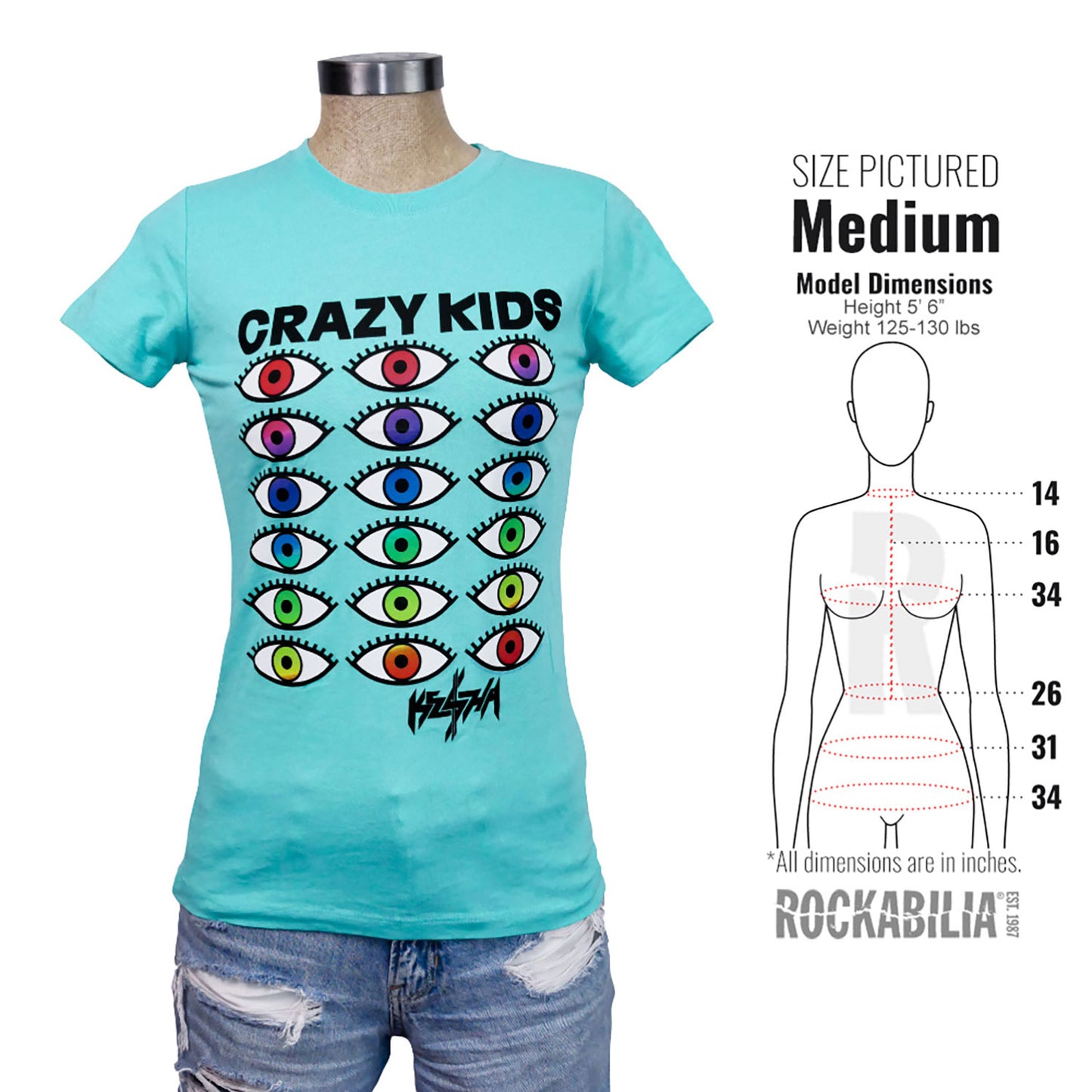 Kesha Crazy Kids Jrs T Junior Top Alt 3