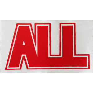 All Logo Red Sticker