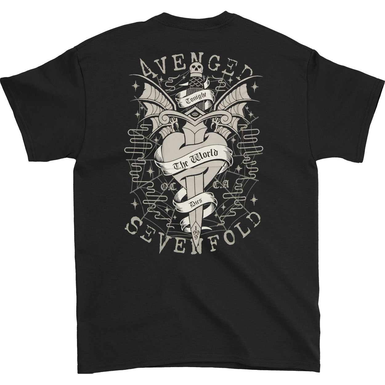 Avenged Sevenfold Cloak & Dagger T-shirt Back