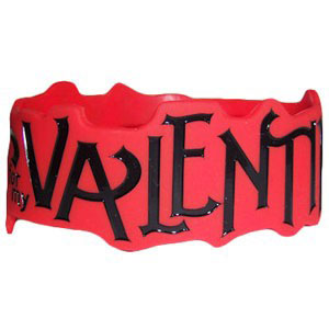 Bullet For My Valentine Logo Rubber Bracelet Back