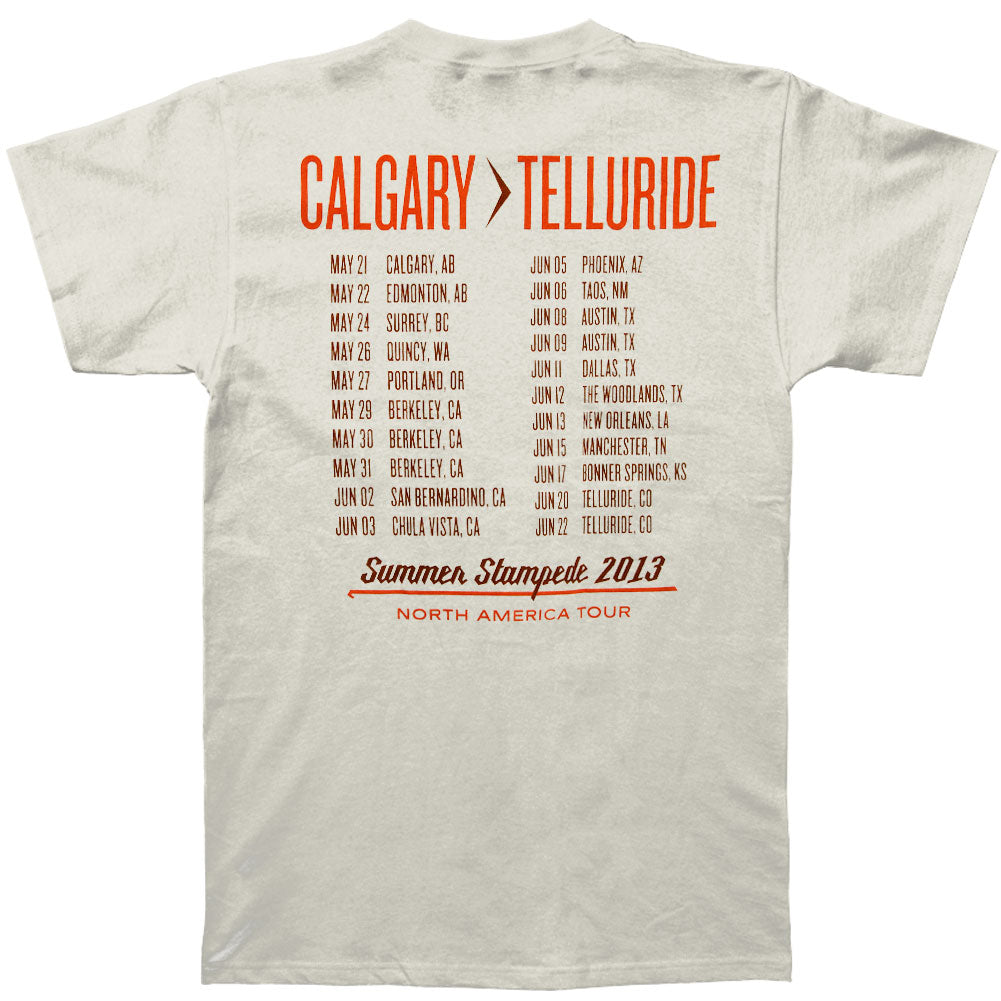 Mumford & Sons Calgary - Telluride 2013 Tour Slim Fit T-shirt Back