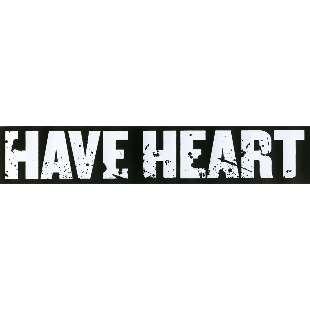 Have Heart Oversized B/W Logo Sticker Front
