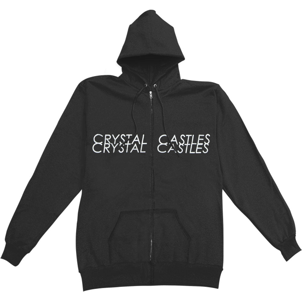 Official Crystal Castles Burka Zippered Hooded Sweatshirt