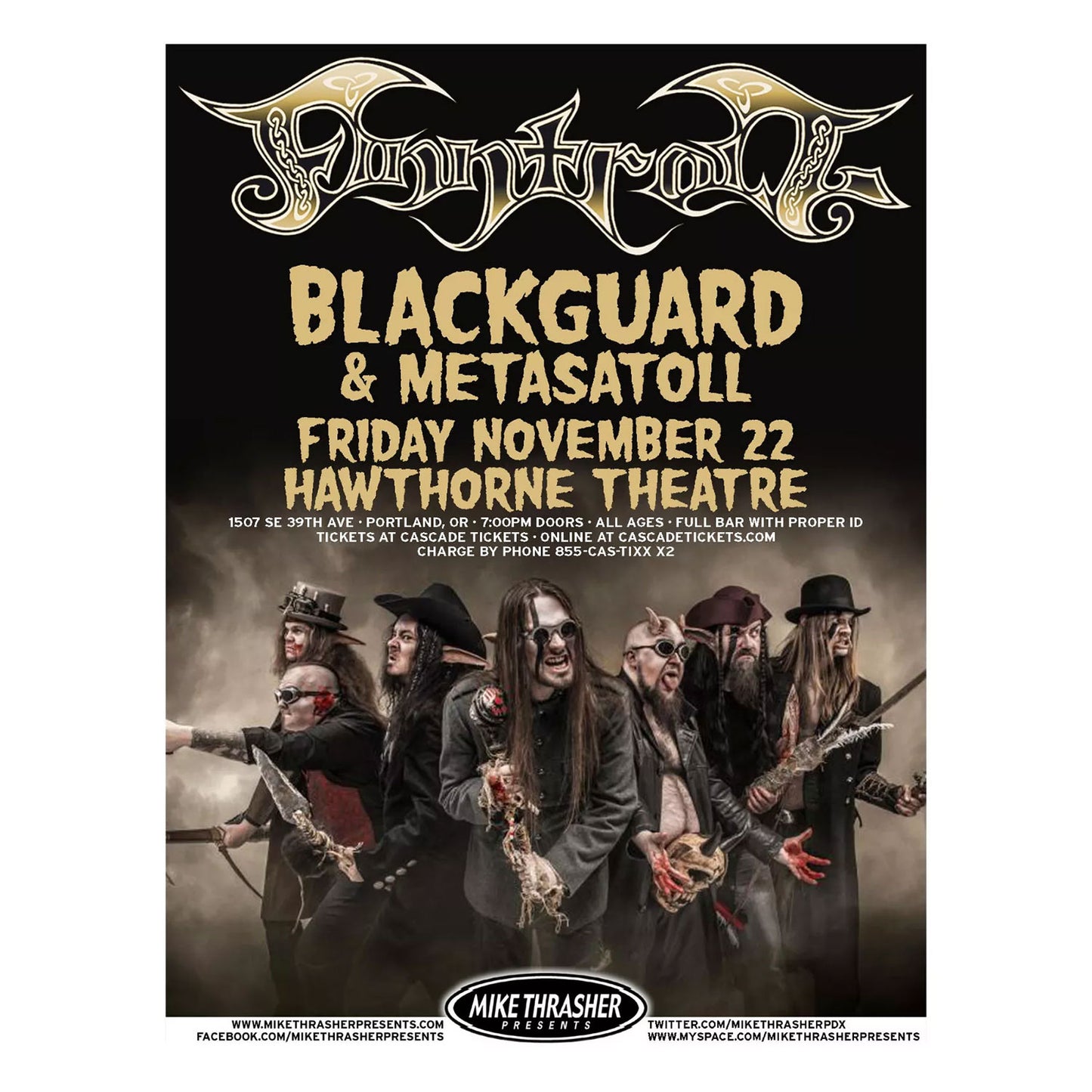 Finntroll Concert Promo Poster Front
