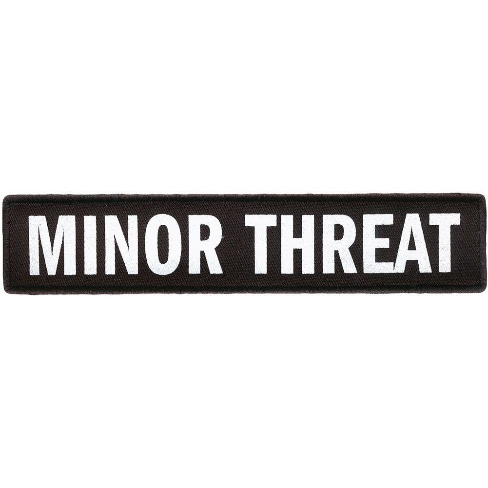 Minor Threat Logo Patch Embroidered Patch Front