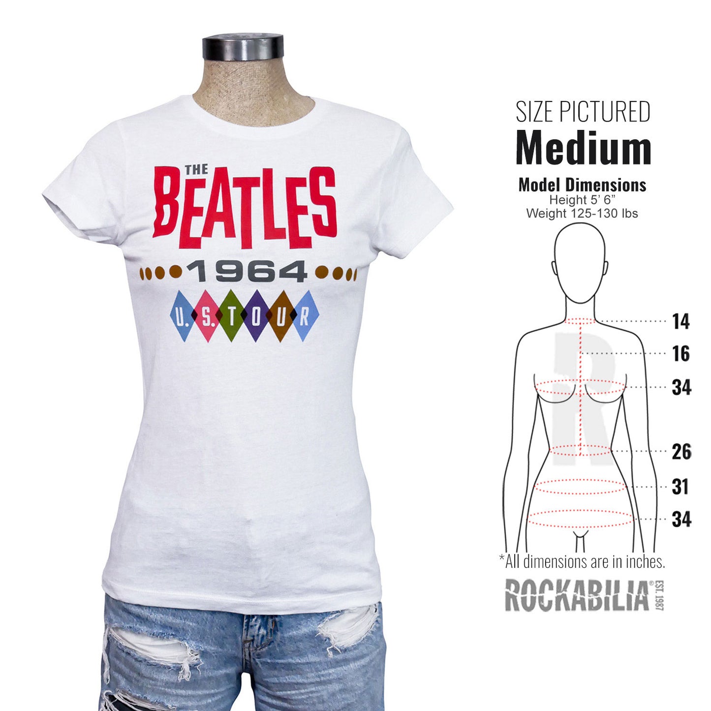 Beatles '64 U.S. Tour Junior Top Alt 3