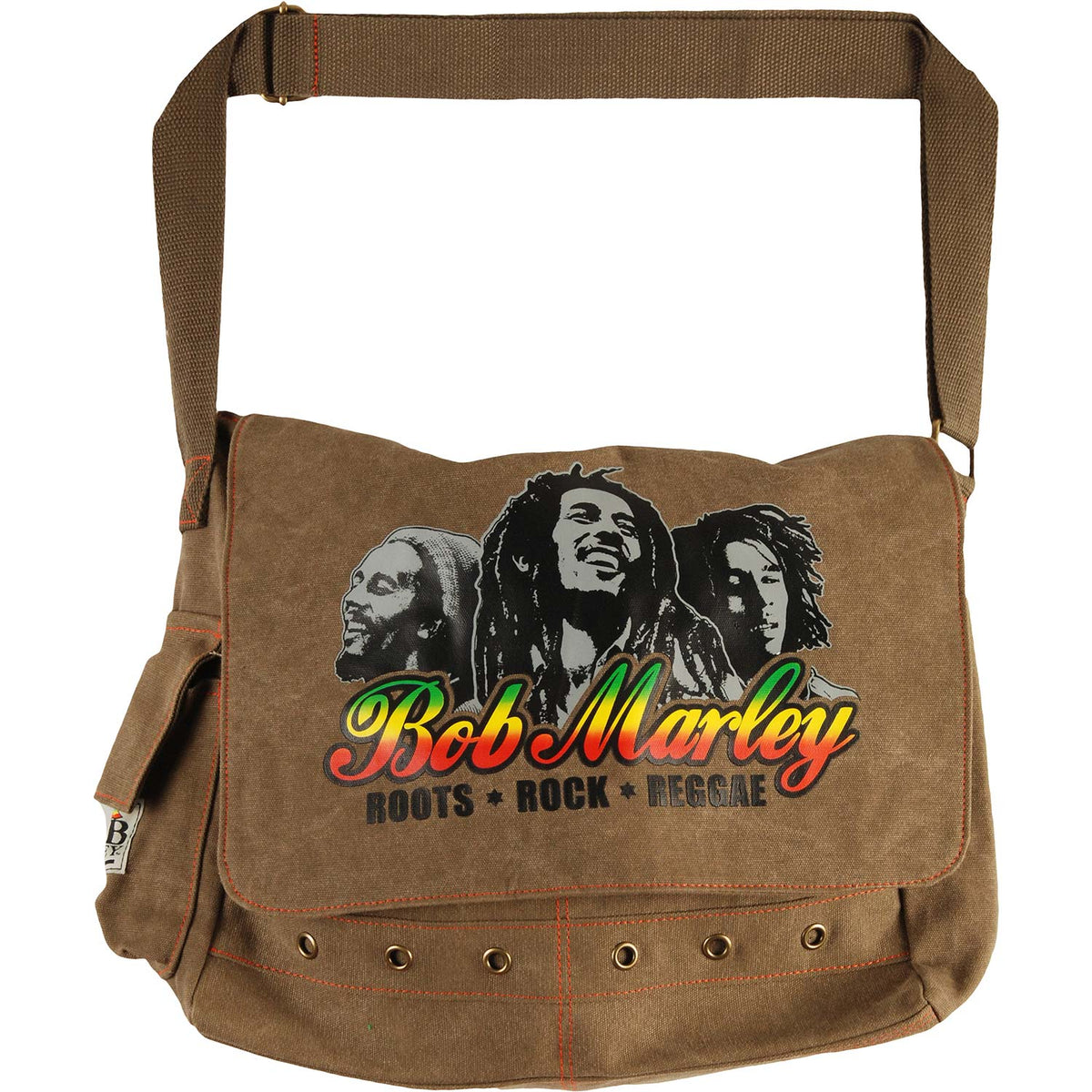 Bob Marley Roots Rock Reggae Messenger Bag Front