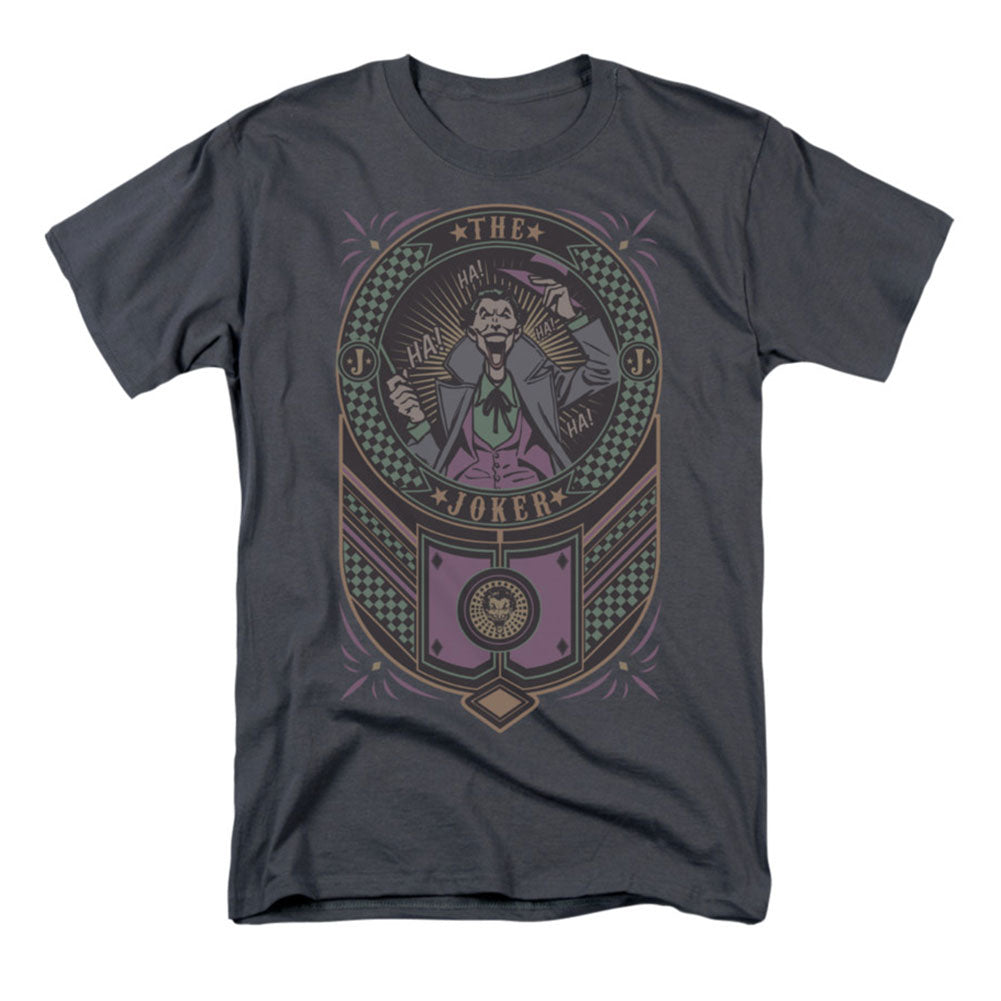 Batman Joker Checkered Sign T-shirt Front