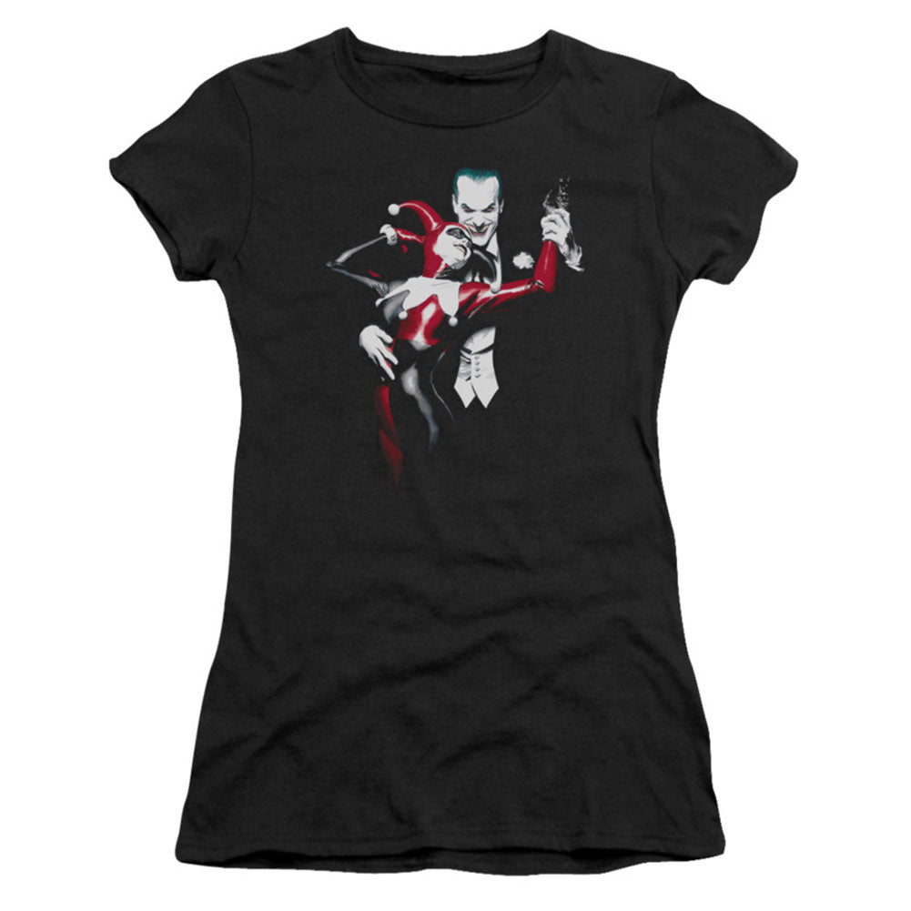 Batman Harley And Joker Cap Sleeve Junior Top Front