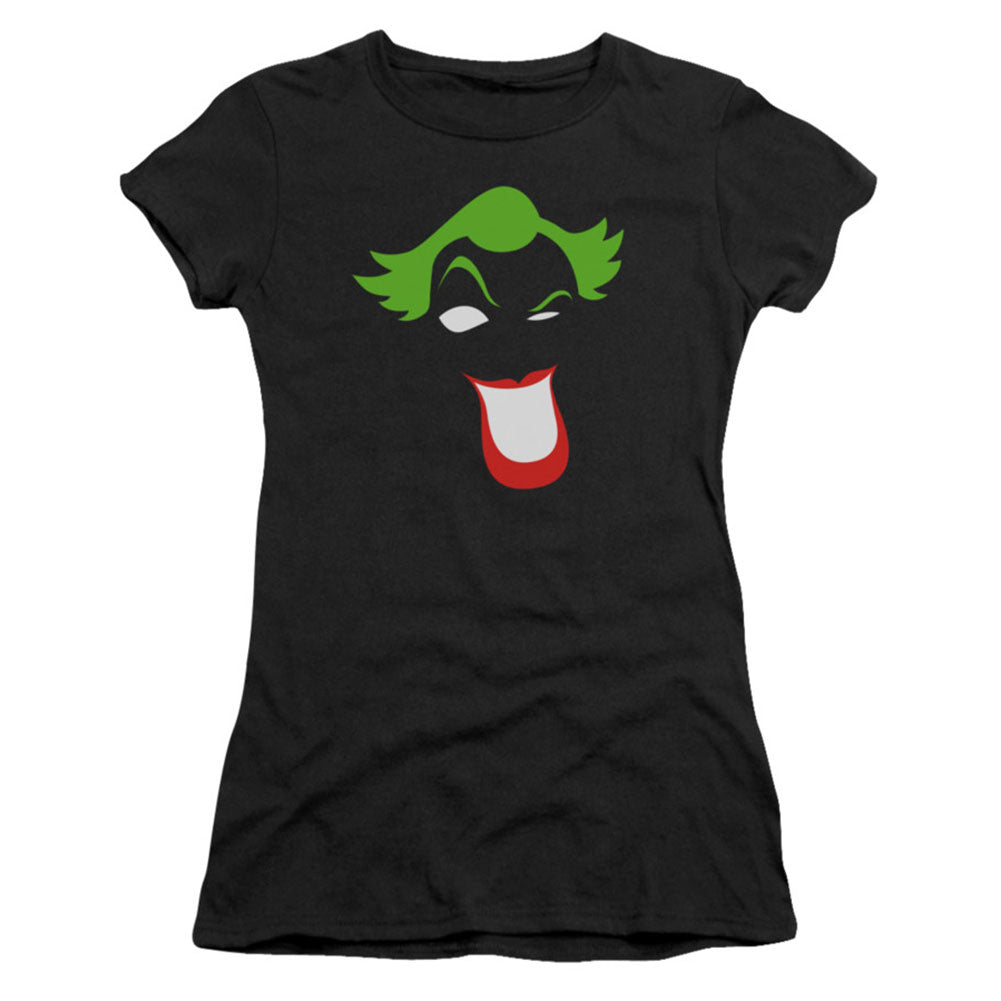 Batman Joker Simplified Cap Sleeve Junior Top Front