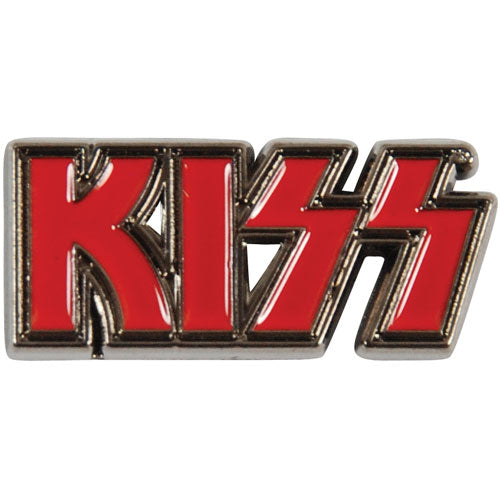 KISS Logo Pewter Pin Badge Front
